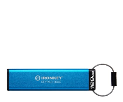 Pendrive (pamięć USB) Kingston 128GB IronKey Keypad 200C USB-C FIPS 140-3 Lvl 3 AES-256